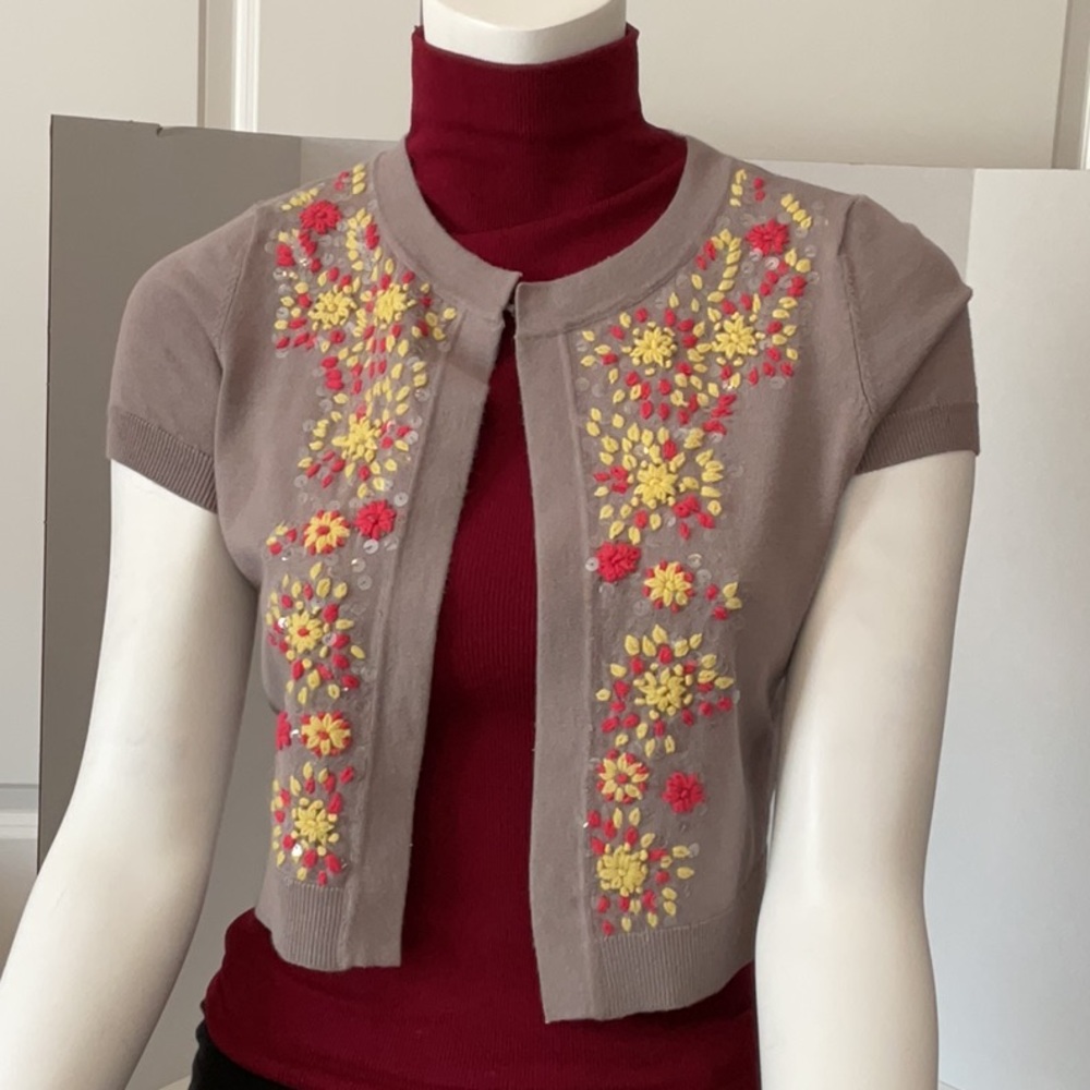 INC International Concepts Short Sleeve Cardigan